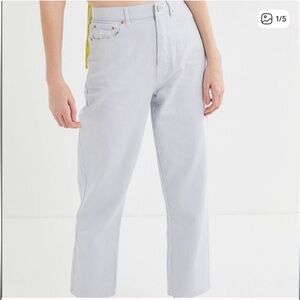 BDG Striped Gray and White Pants